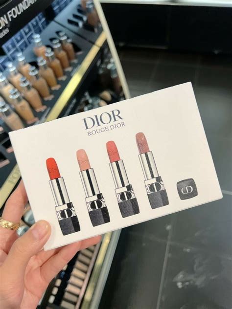 dior mini rouge dior lipstick set|Dior lipstick color chart.